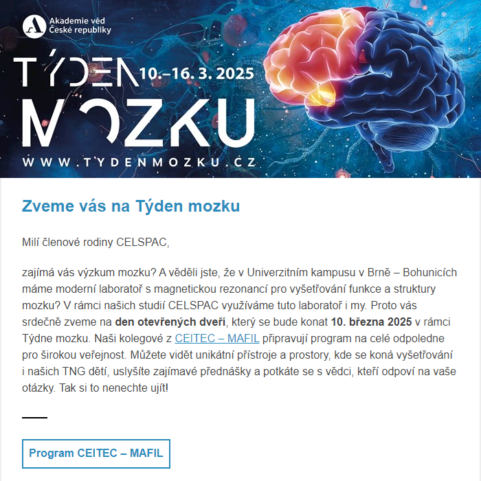 Zveme vás na týden mozku
