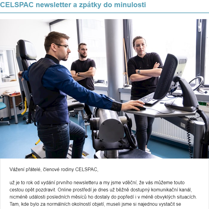 Zpátky do minulosti CELSPAC 