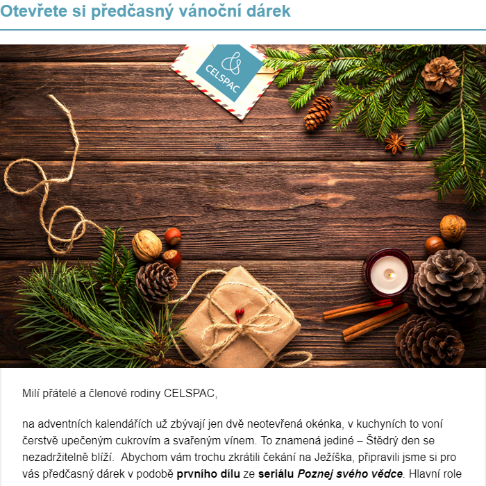 Otevřete si předčasný vánoční dárek 