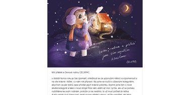 Sváteční poděkování a informace