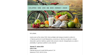 Zúčastněte se Dne zdraví 2024 zdarma